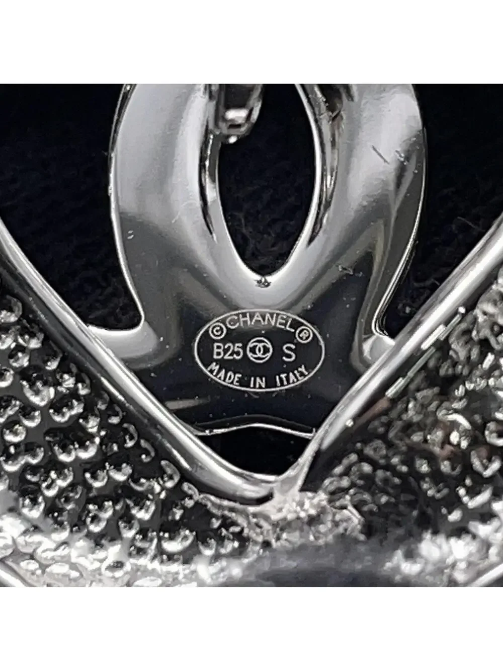 Chanel Cc Logo Clip-On Earrings Silver- #357592C10B